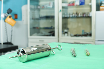 Image showing Glass syringe