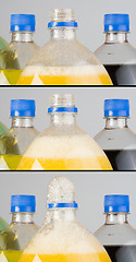 Image showing Carbonated drinks in plastic bottles