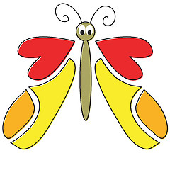 Image showing Cartoon Butterfly