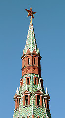 Image showing The top of the tower with the star