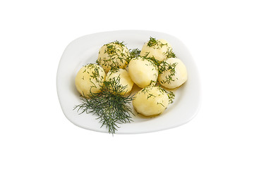 Image showing boiled potatoes