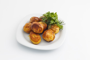 Image showing Baked potatoes 