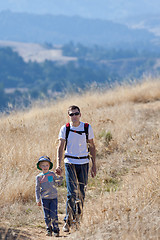 Image showing family hiking