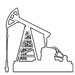 Image showing Oil pumpjack. Oil industry equipment.