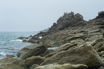 Image showing rocky coast detail