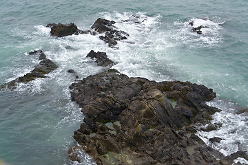 Image showing rocky coast detail