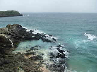 Image showing rocky coast detail