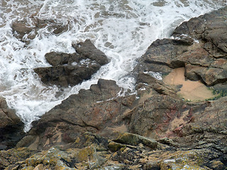 Image showing rocky coast detail