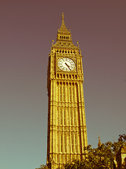 Image showing Retro looking Big Ben