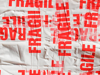 Image showing Fragile packet parcel
