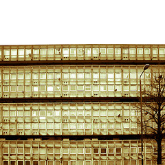 Image showing Retro looking Robin Hood Gardens, London