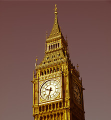 Image showing Retro looking Big Ben London