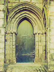 Image showing Retro looking Glasgow cathedral