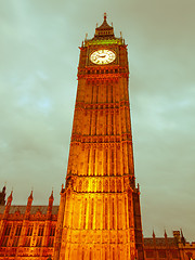 Image showing Retro looking Big Ben