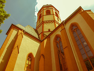 Image showing Retro looking St Stephan church Mainz