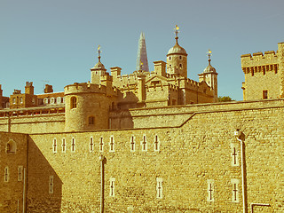 Image showing Retro looking Tower of London