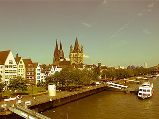 Image showing Retro looking Koeln panorama