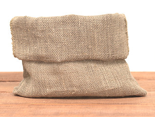 Image showing empty burlap sack