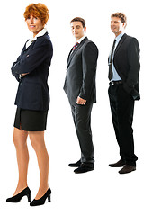 Image showing business team diversity happy isolated