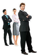 Image showing business team diversity happy isolated