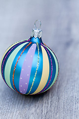 Image showing festive glitter christmas decoration bauble seasonal