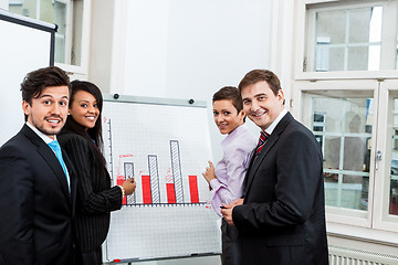 Image showing business team on table in office conference