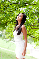Image showing attractive young asian woman beauty portrait 
