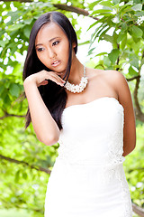 Image showing attractive young asian woman beauty portrait 