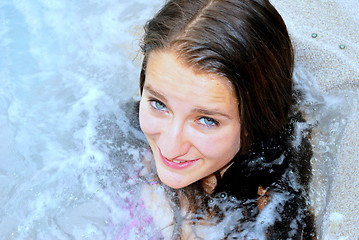 Image showing Hot tub beauty.