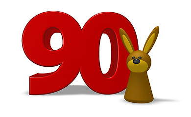 Image showing number and rabbit