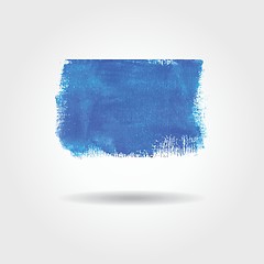 Image showing Watercolor vector banner with place for your text. Cold blue colors.