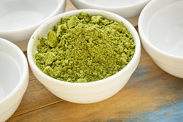 Image showing moringa leaf powder