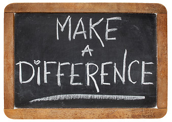 Image showing make a difference