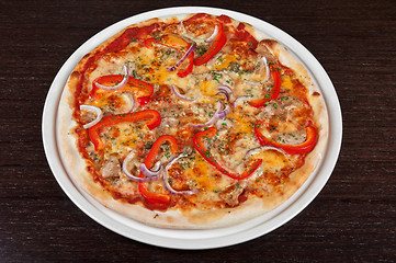 Image showing meat pizza