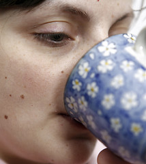 Image showing Woman with cofee