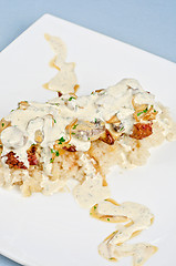 Image showing risotto with chicken liver