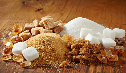 Image showing various types of sugar