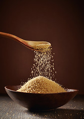 Image showing bowl of brown sugar