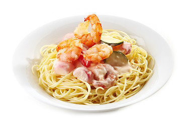 Image showing Spaghetti with Seafood