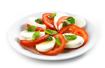 Image showing tomato and mozzarella salad