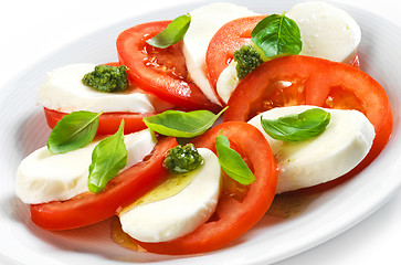 Image showing tomato and mozzarella salad