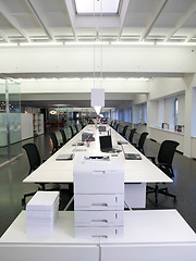 Image showing Office interior with computers a