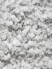 Image showing Natural salt with large crystals close-up