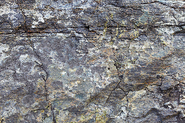 Image showing Granite rock with stains and cracks - a natural background