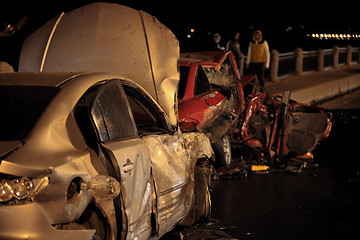 Image showing accident at night road
