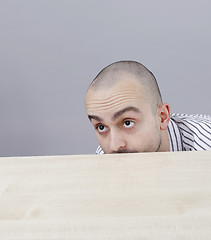 Image showing Man at desk