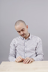 Image showing Man at desk