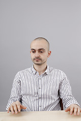 Image showing Man at desk