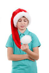 Image showing happy santa teenager