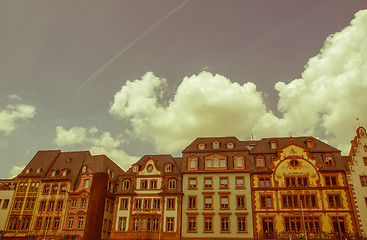 Image showing Retro looking Mainz Old Town